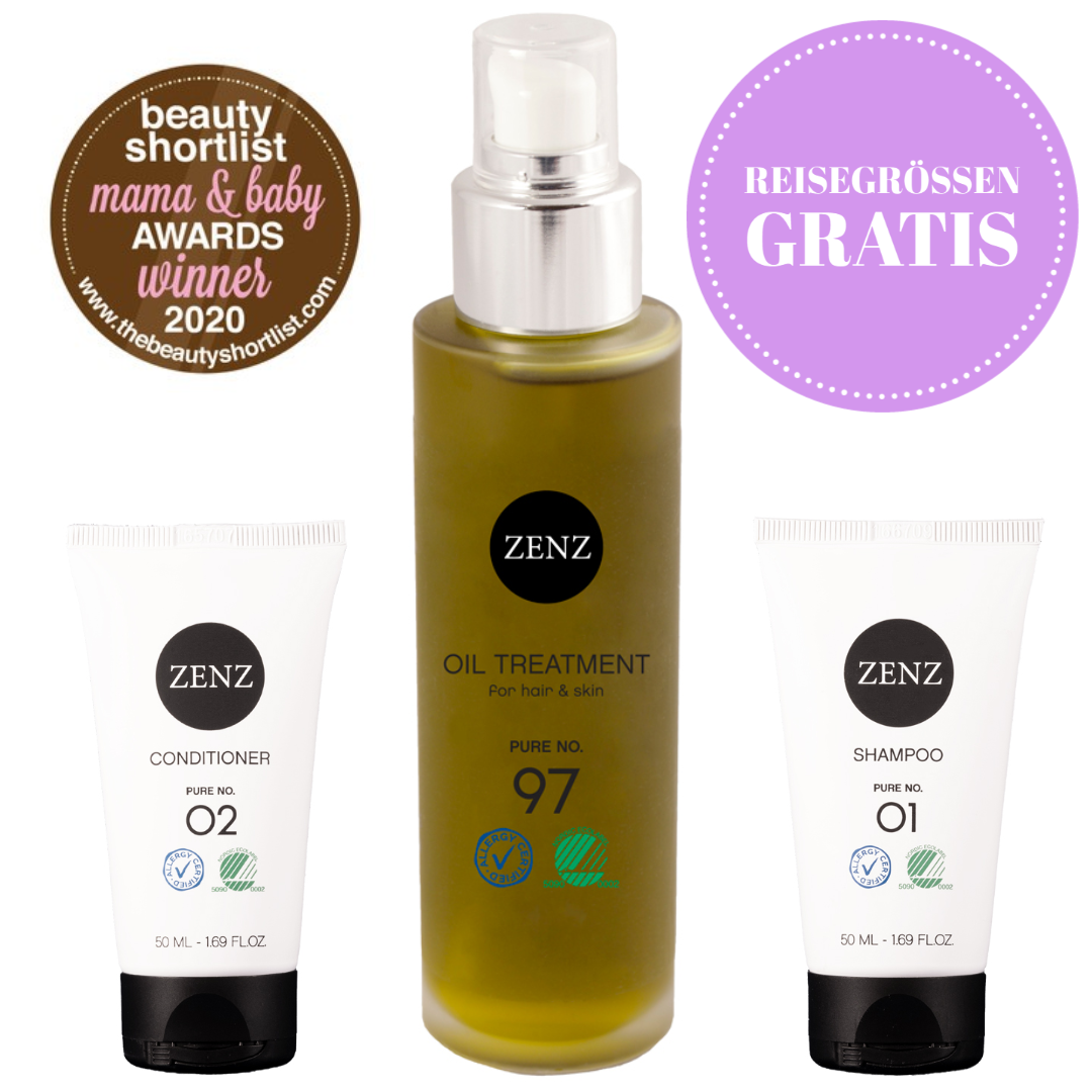 ZENZ Organic No.97 Oil Treatment Pure 100 ml + 2 Reisegrößen Gratis